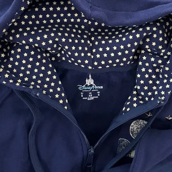 Disney Parks Patriotic Mickey Full Zip Hoodie Stars & Stripes - Picture 3 of 4